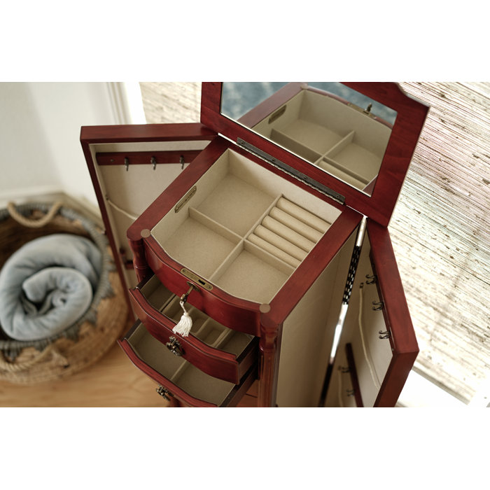 Astoria Grand Kennell 14'' Wide Freestanding Jewelry Armoire & Reviews